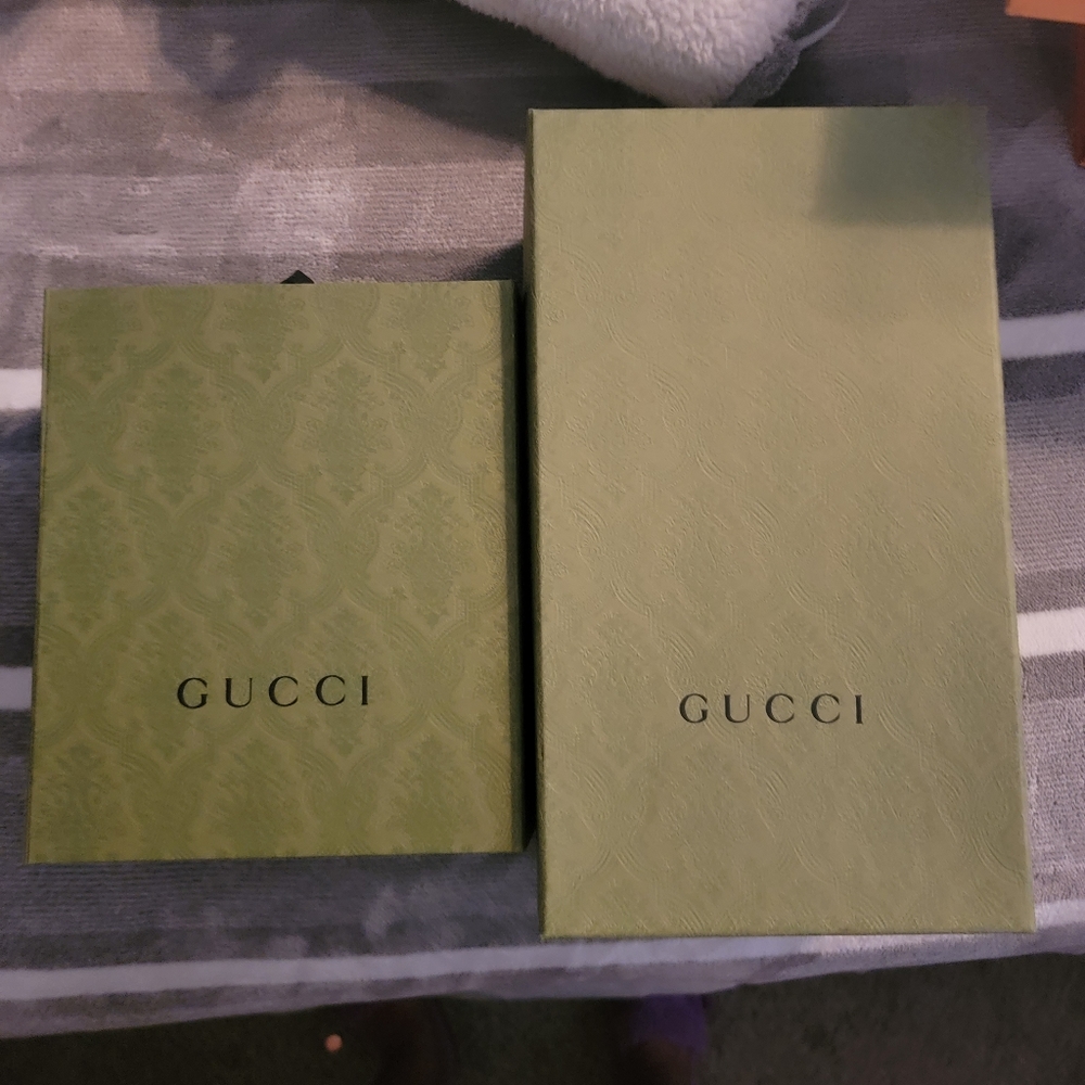 Gucci dust bags I have several.shopping bags x 2,only 1 receipt,  1 ribbon